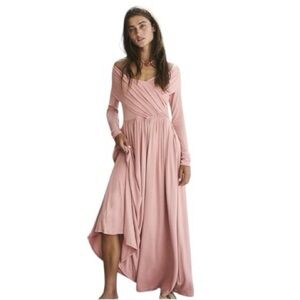 Free People Beach Arabesque Maxi Dress Dress in Dusty Rose Size Medium